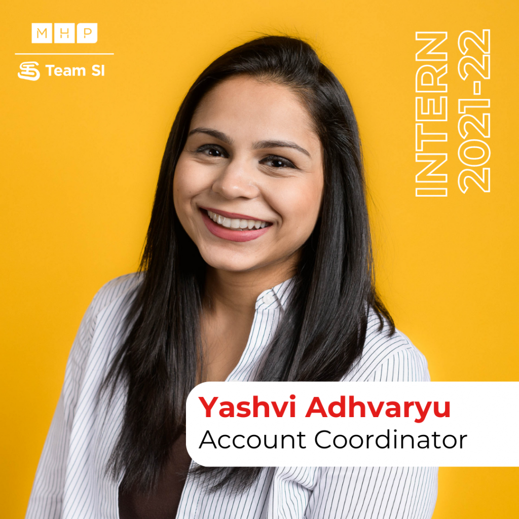 Yashvi Adhvaryu - from 2021-22 summer intern to 2023 account coordinator