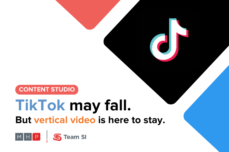 Tiktok may fall. But vertical video is here to stay. From the MHP/Team SI Content Studio.